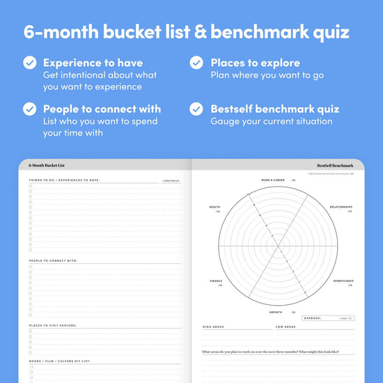 Best Self Co. - Undated 6-Month Planner