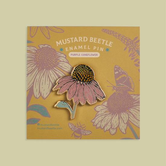 Nature Enamel Pins by Mustard Beetle