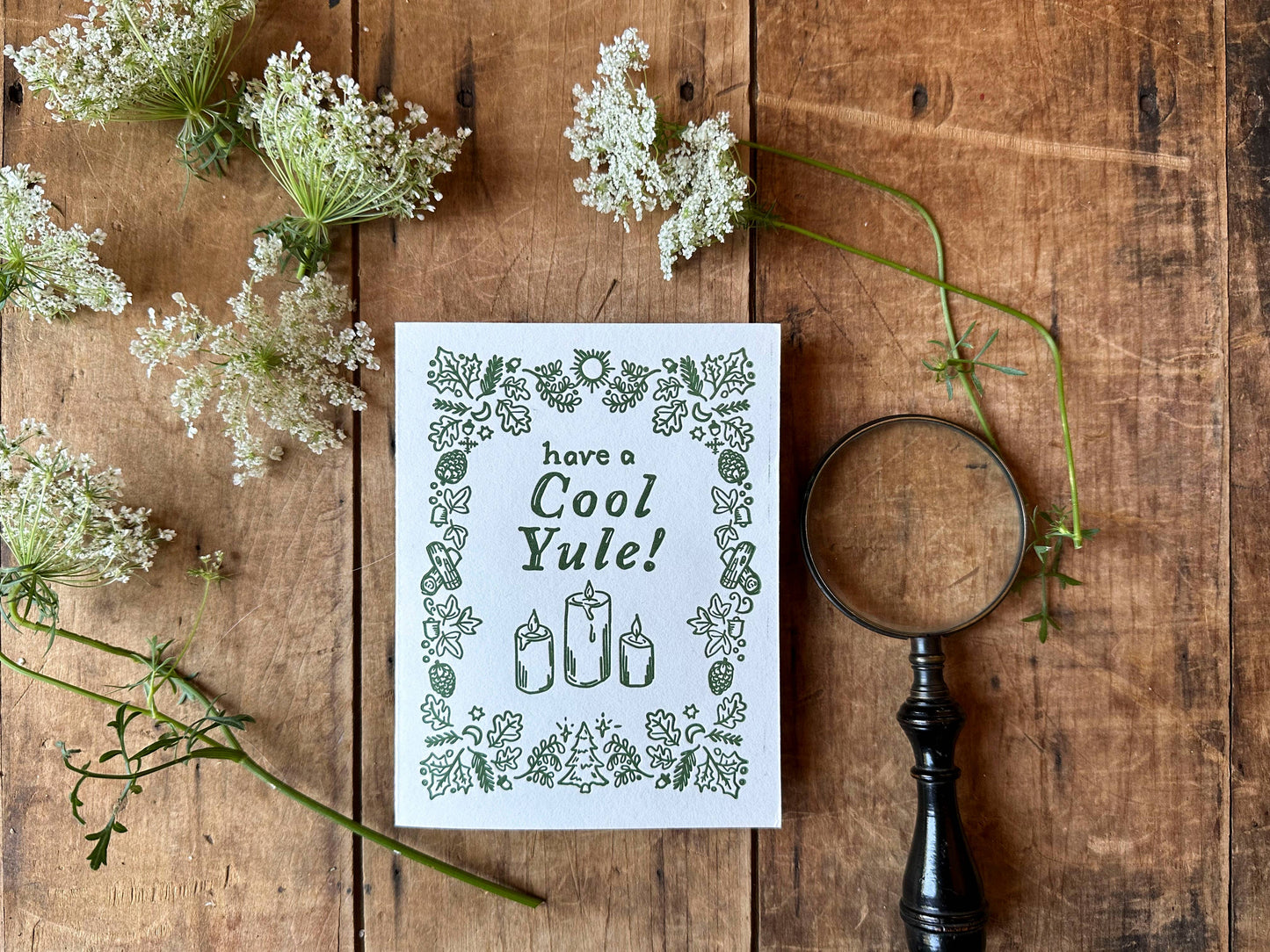 Cool Yule Letterpress Card