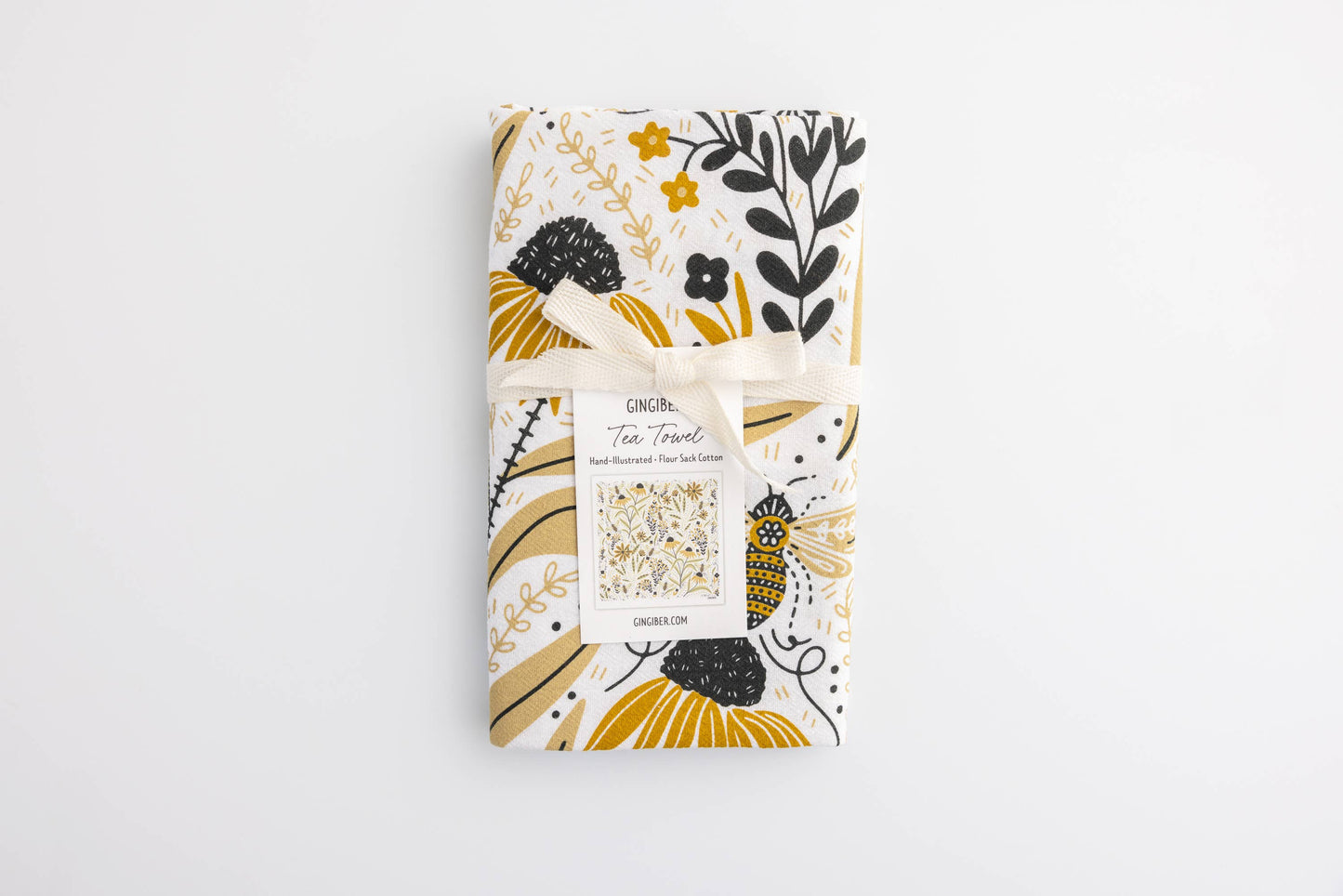Bee Garden Tea Towel