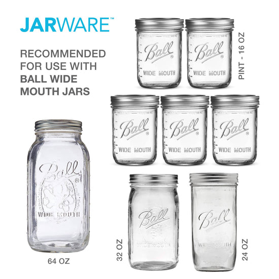 Jarware Cocktail Shaker Lid Wide Mouth