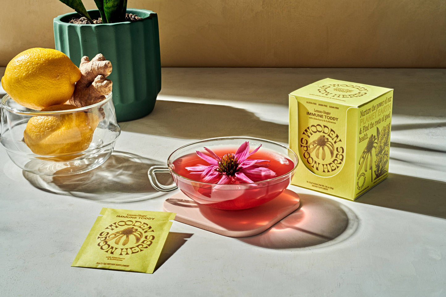 Lemon-Ginger Immune Toddy Individual Sachets