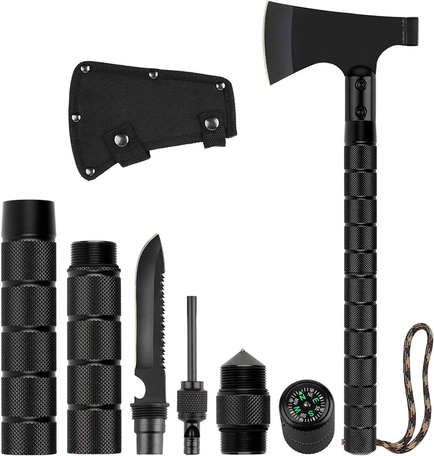 Survival Hatchet w/ Fixed Blade Set