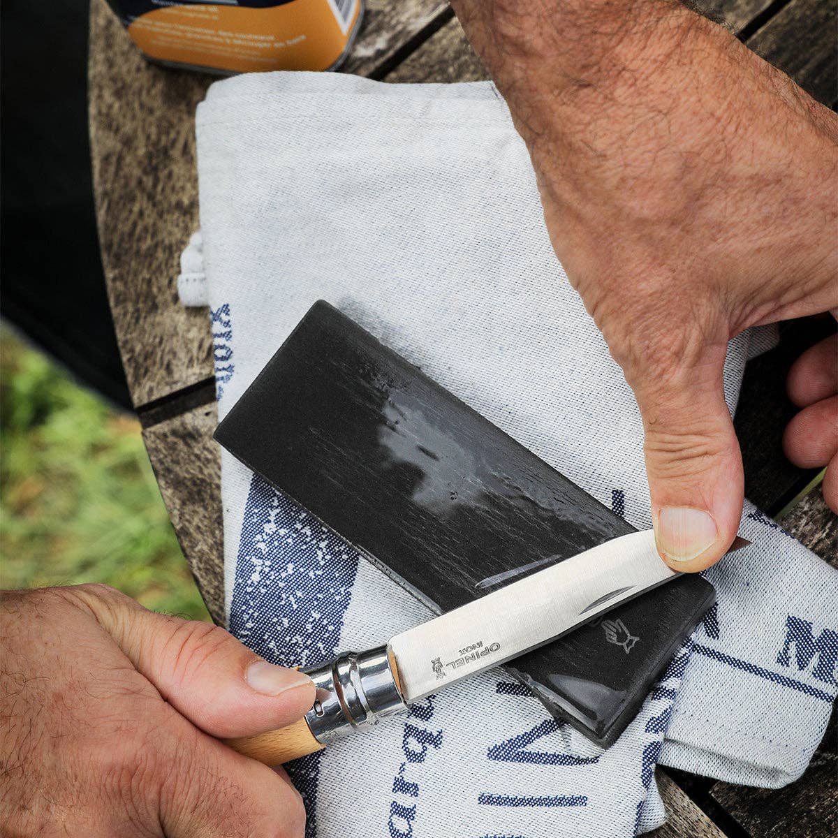 Large Natural Sharpening Whetstone by Opinel