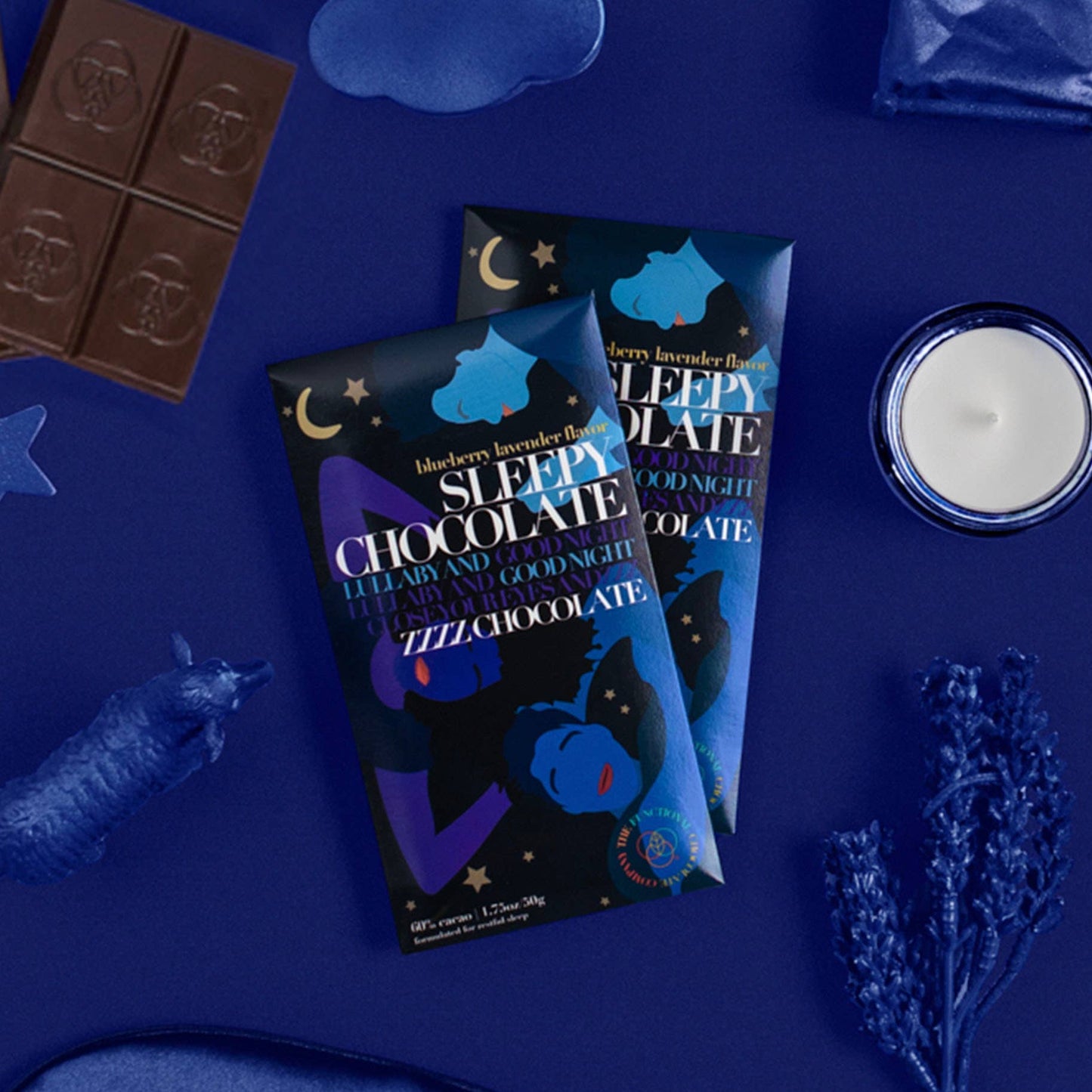 Functional Chocolate | Sleepy Chocolate: Blueberry Lavender