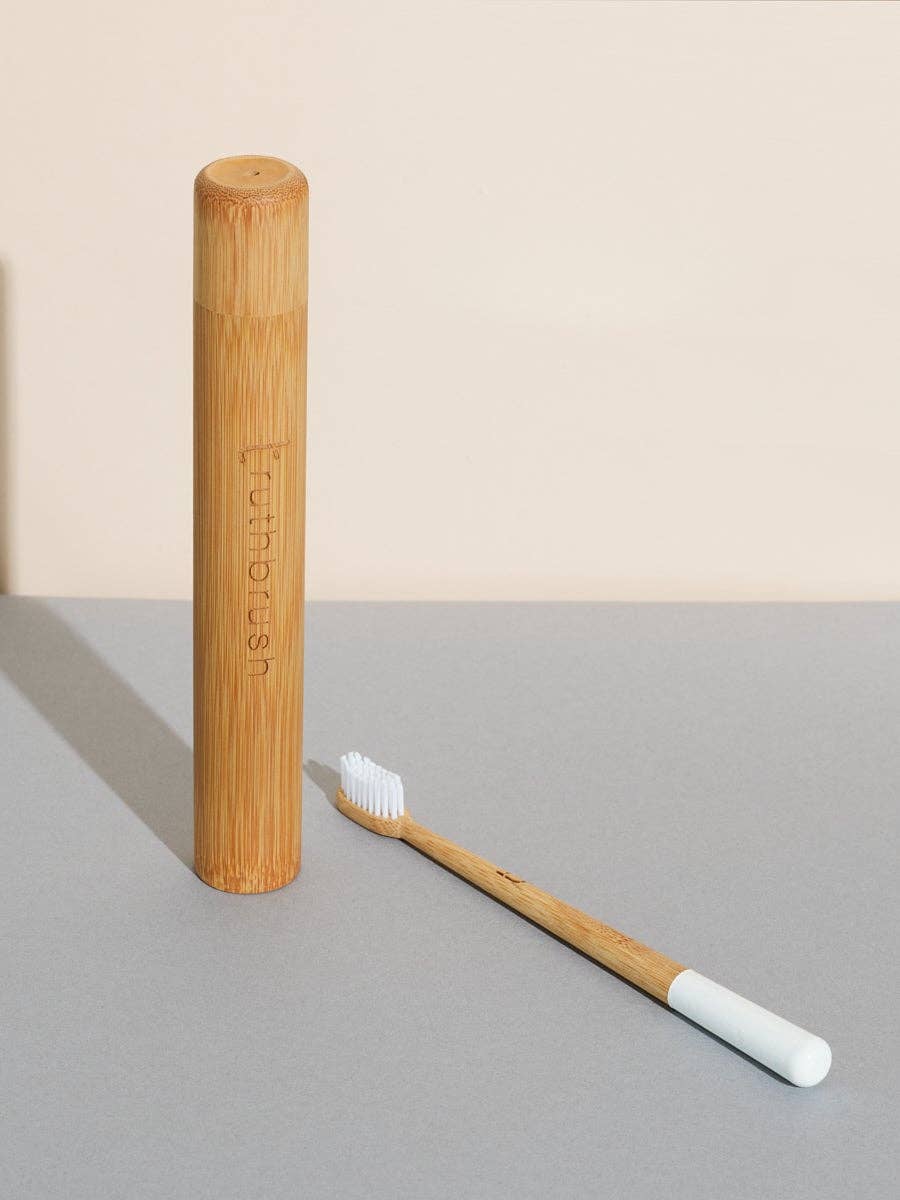 Bamboo Toothbrush Travel Case