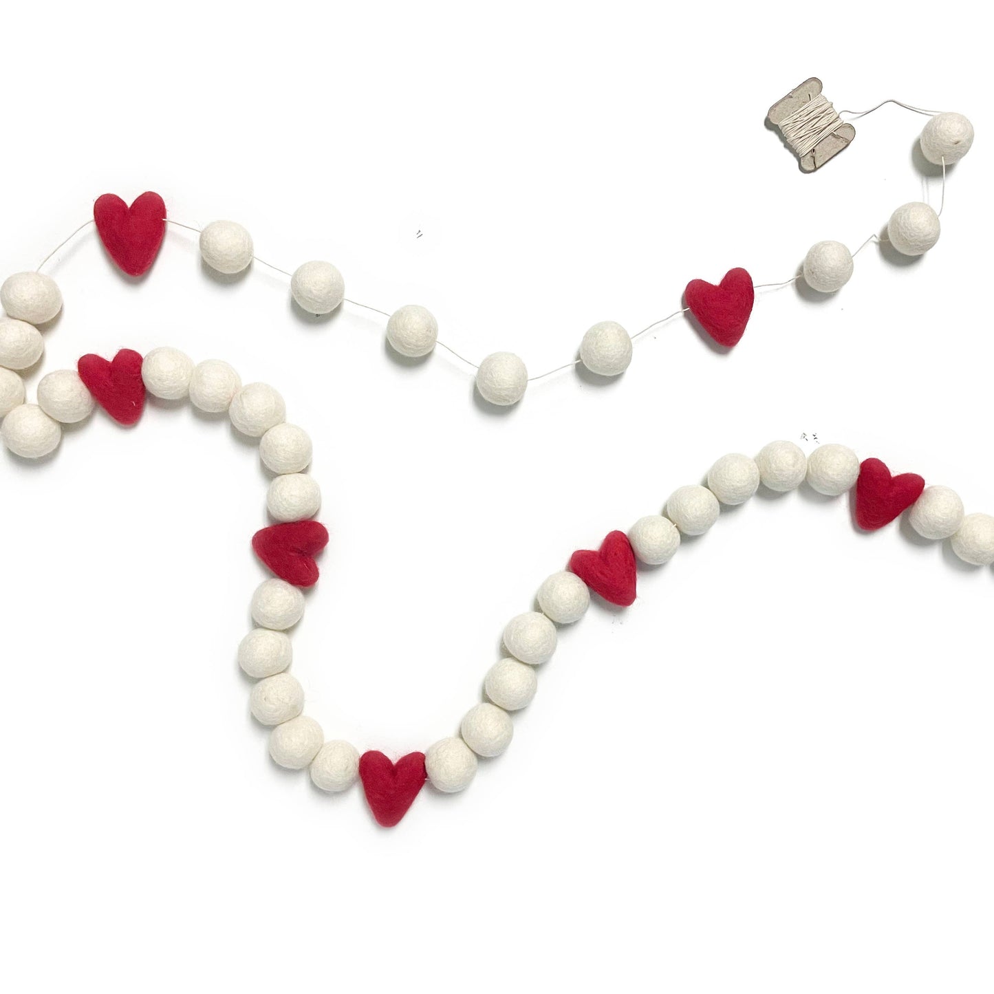 Cupid Valentine Eco Wool Garland: 17ft