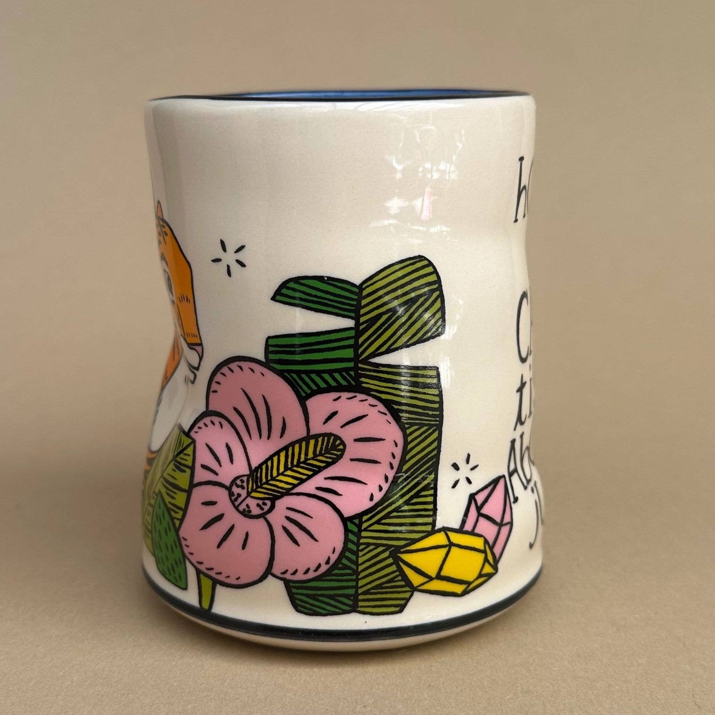 Jungle Tiger Ceramic Mug/Cup XLarge by The Bowl Maker