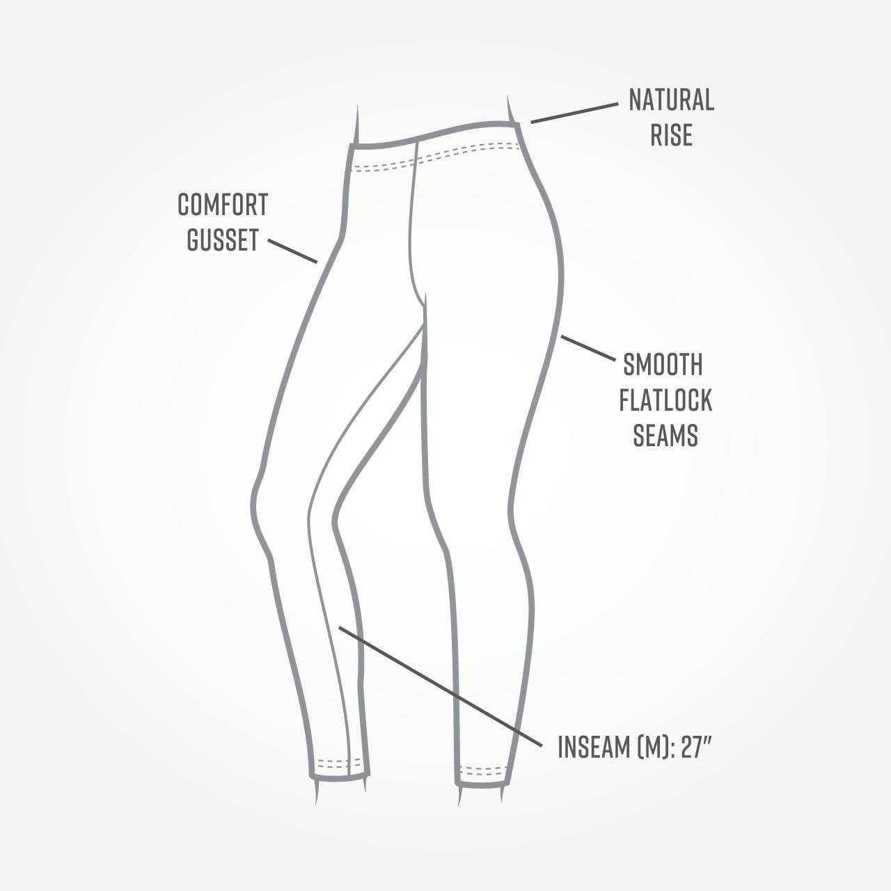 Organic Cotton Base Layer Ankle Leggings | L