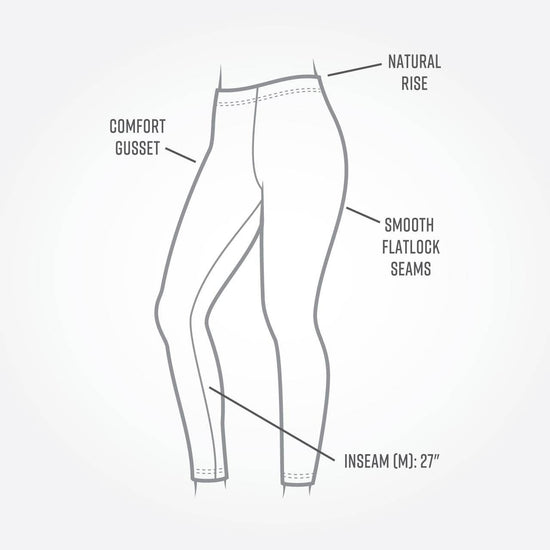 Organic Cotton Base Layer Ankle Leggings | L