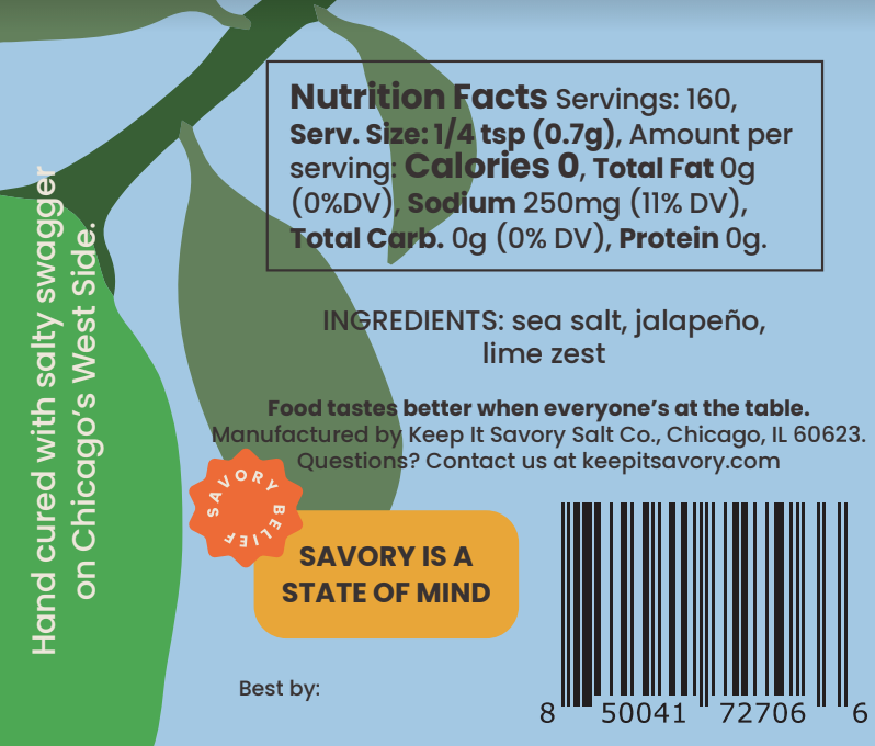 Jalapeño Lime Sea Salt