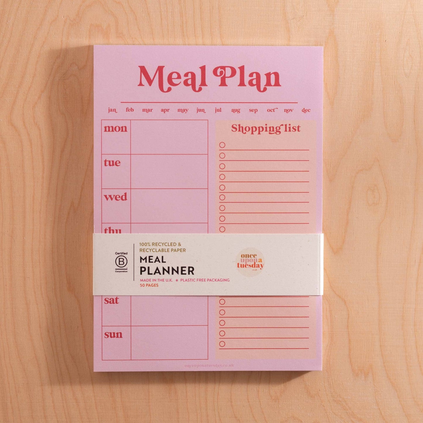 Good Tuesday - Weekly Meal Planner & Shopping List Pad