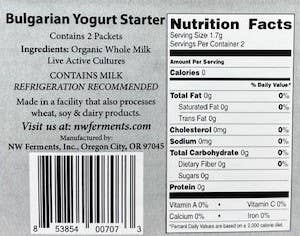 Bulgarian Yogurt Starter Culture