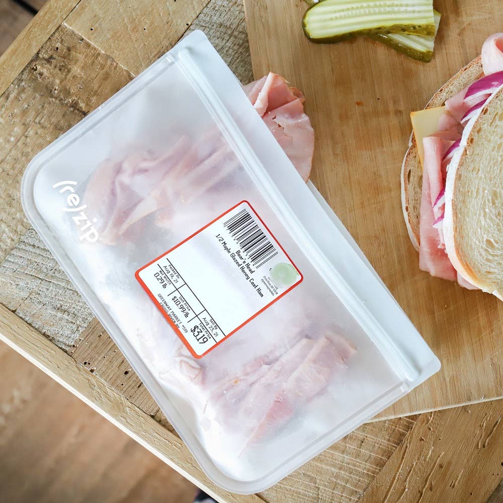 Reusable Half Gallon Storage Bags - 4 Pack Set