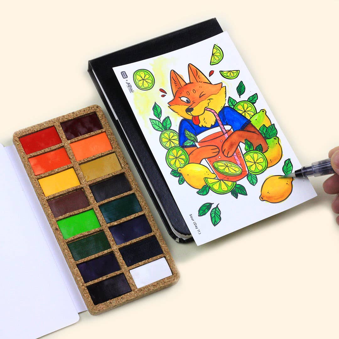 Cork Watercolor Palette