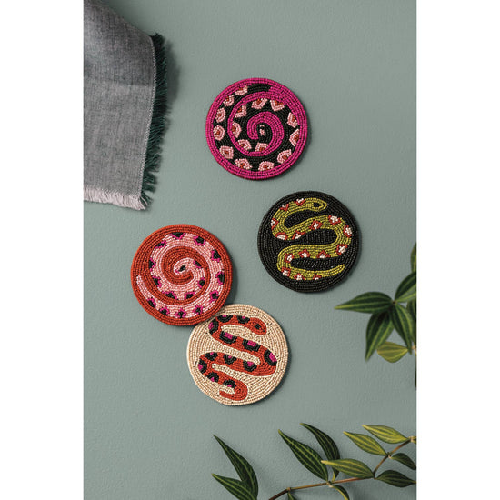 Beaded Coasters Set