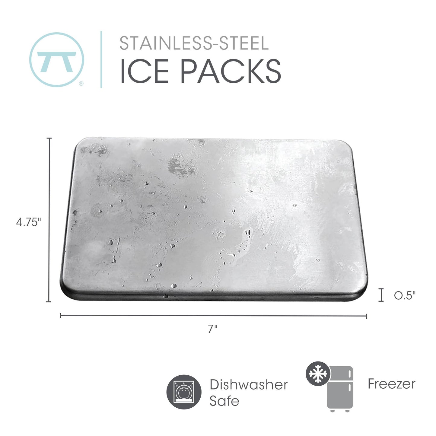 Stainless Steel Ice Packs | Set of 2