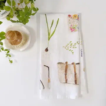 Gardening Cotton Tea Towel