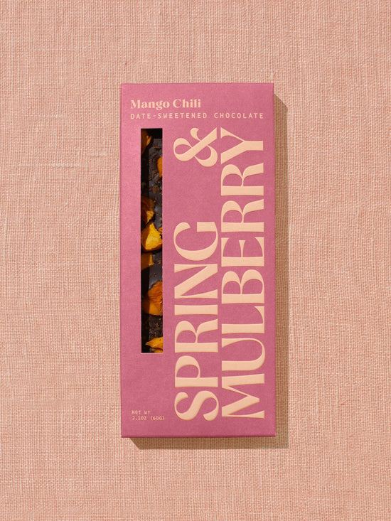 Date-Sweetened Dark Chocolate | Embellished Collection by Spring & Mulberry