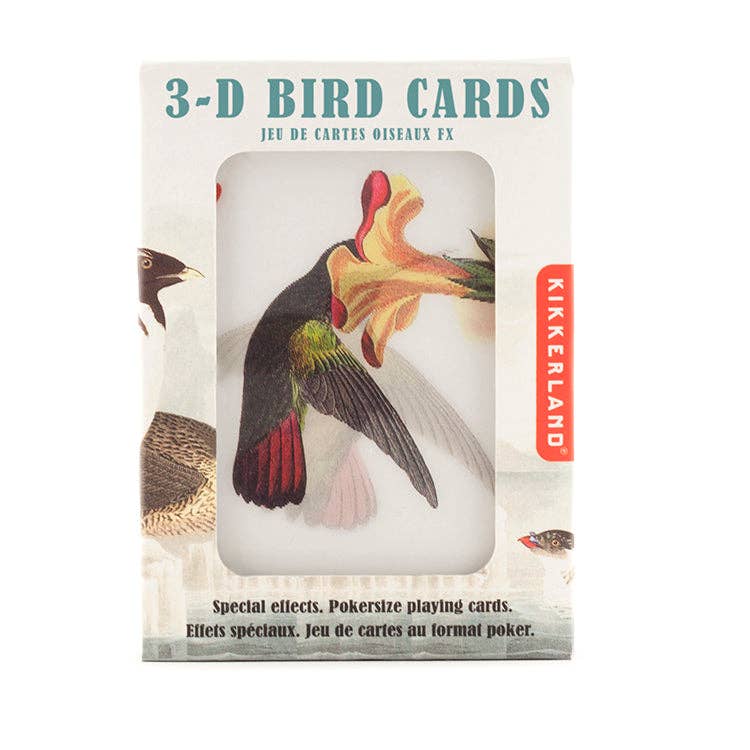 3D Bird Playing Cards