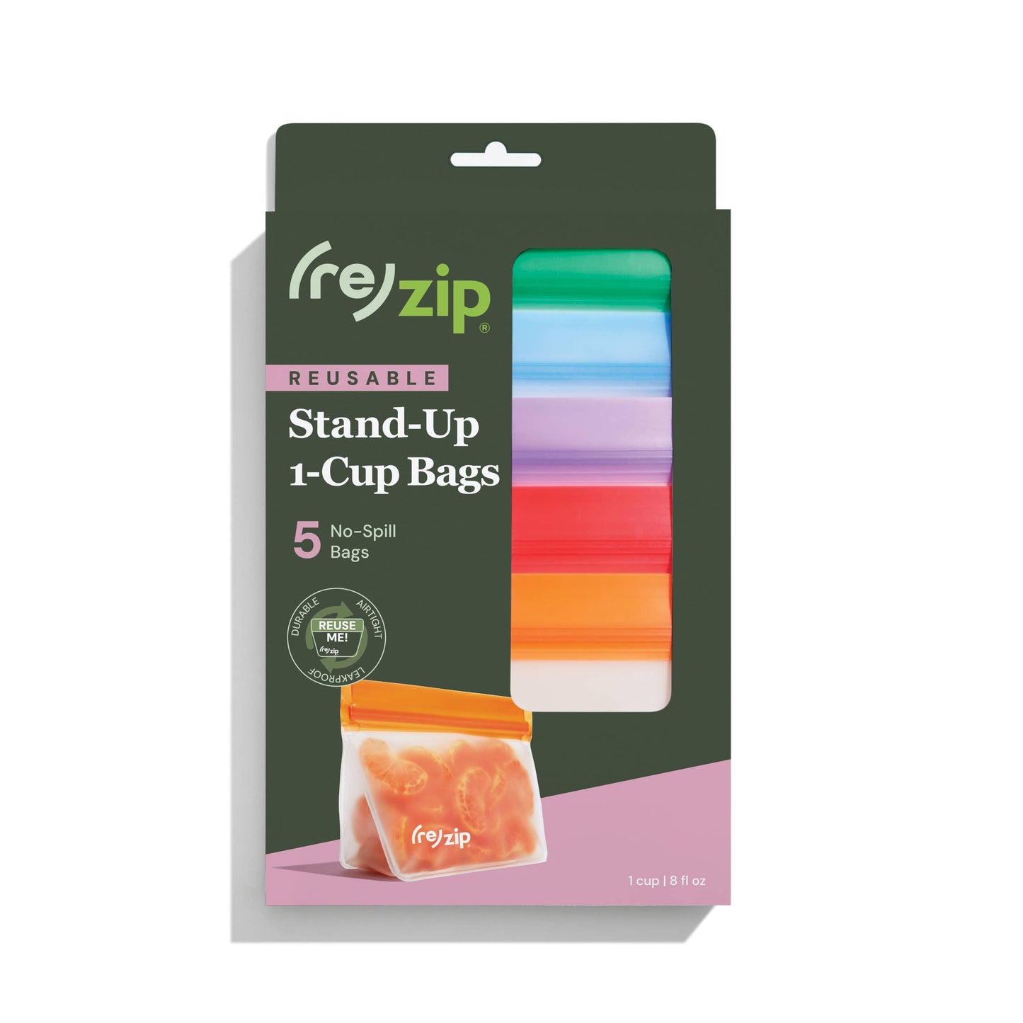 Reusable Stand-Up Storage Bags | Small  - 5 Pc Set