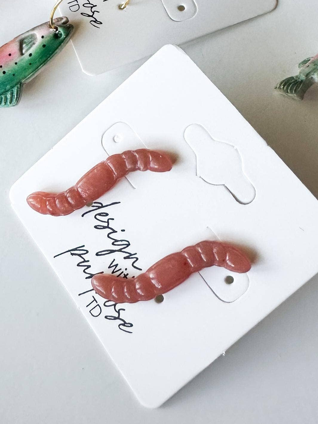 Worm Small Clay Studs