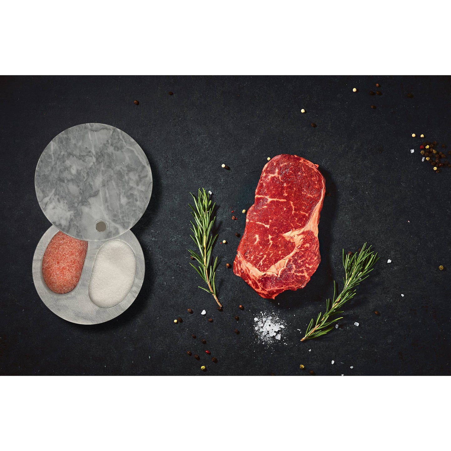 Marble Double Salt Cellar