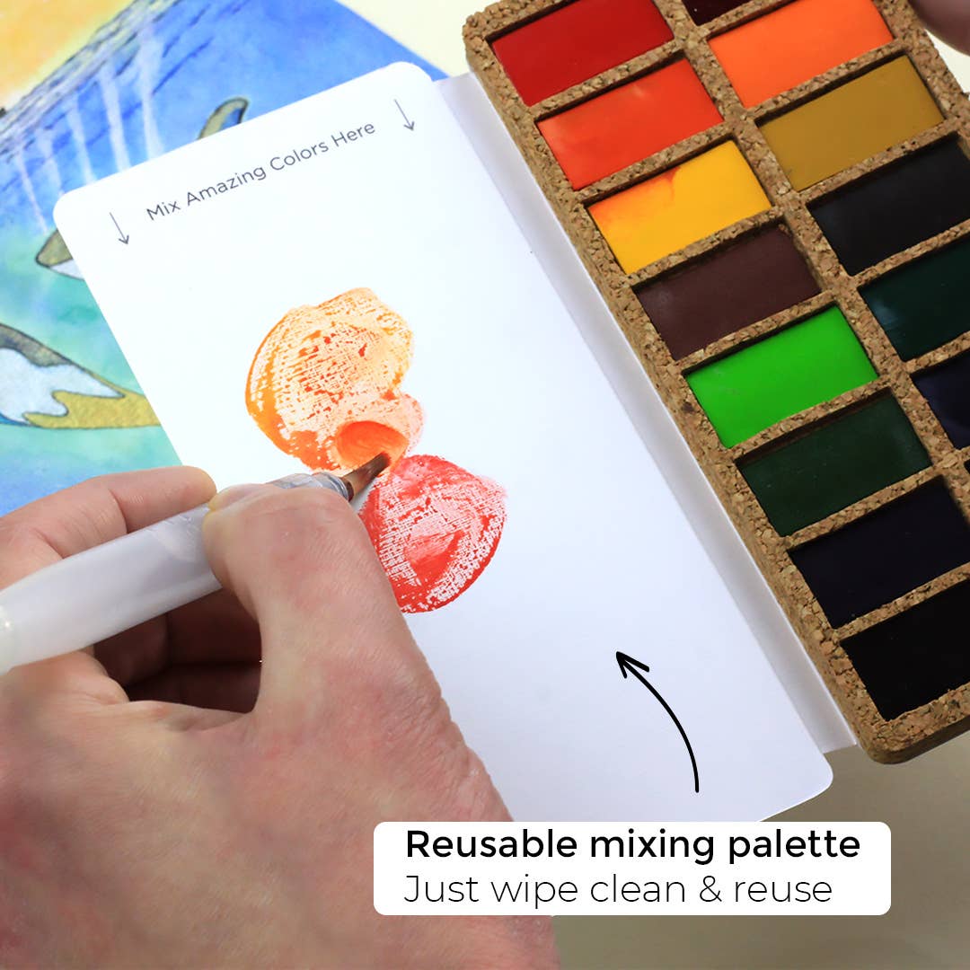 Cork Watercolor Palette