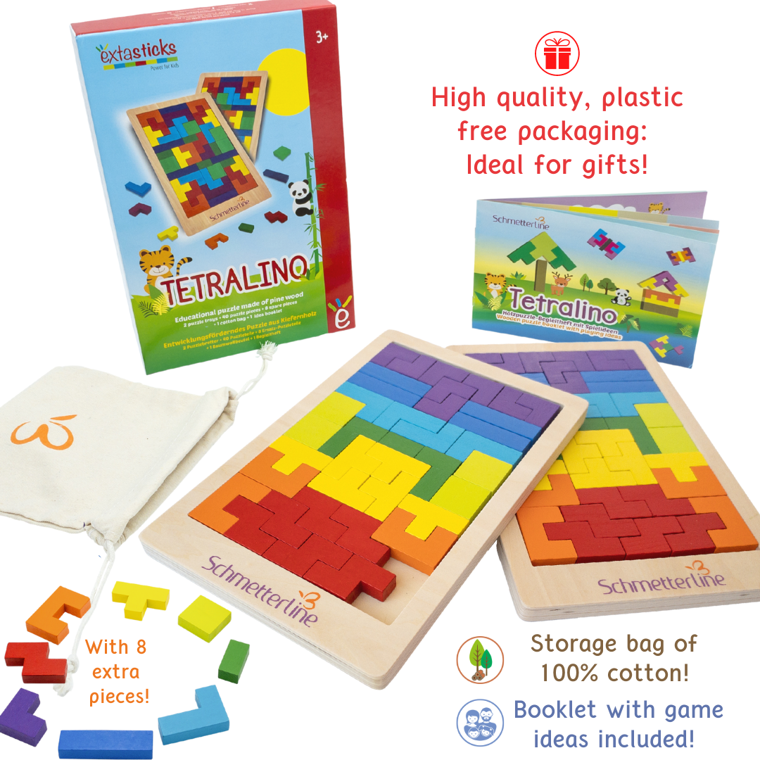 Wooden Tetris Puzzle