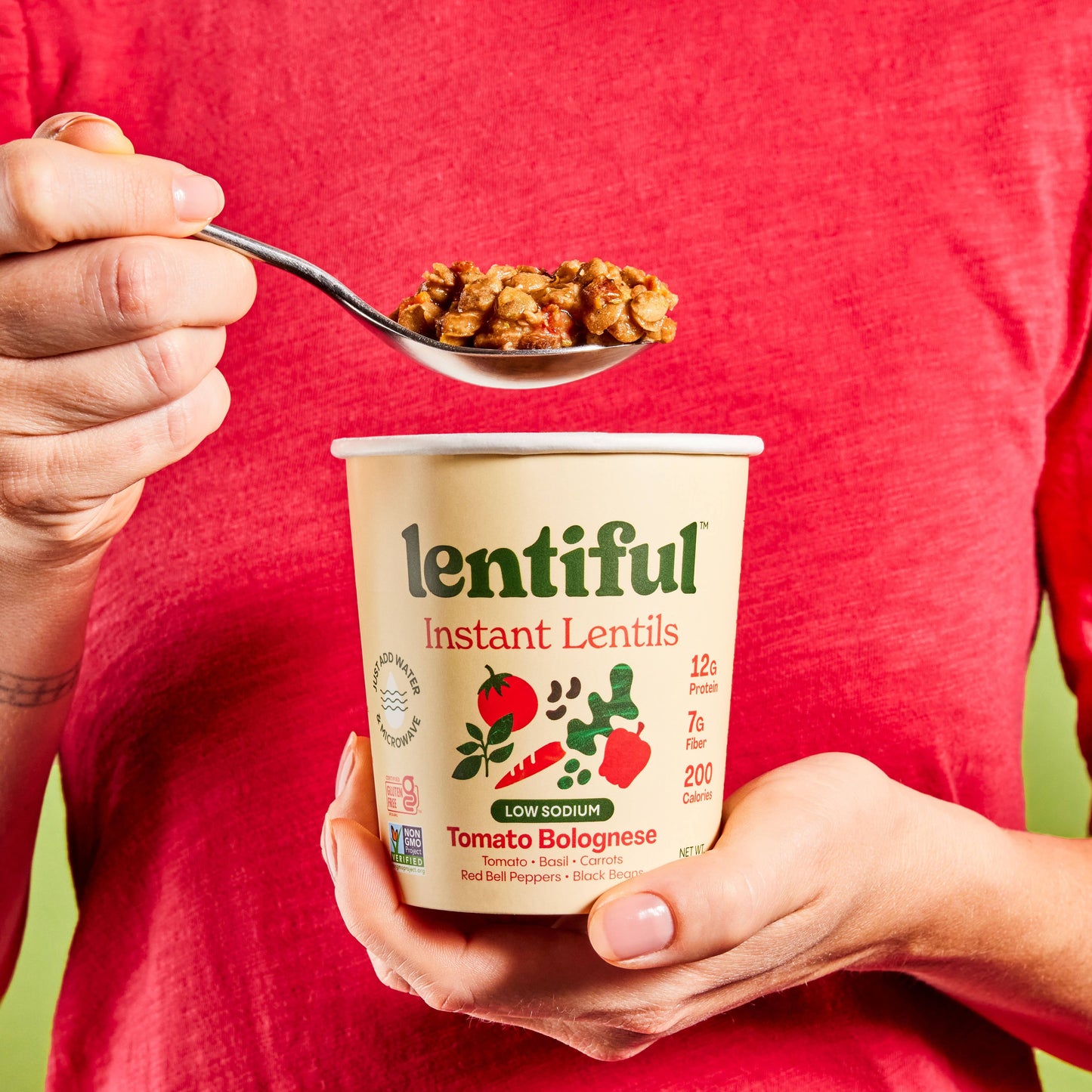 Instant Lentils Tomato Bolognese