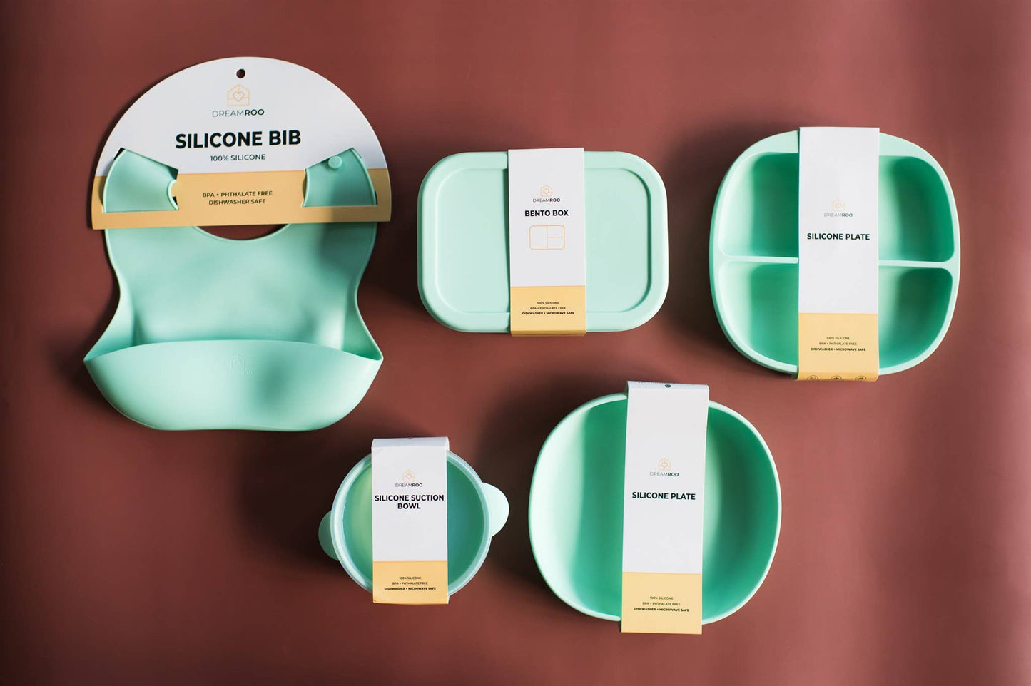 Dreamroo - Silicone Bento Box: Mint