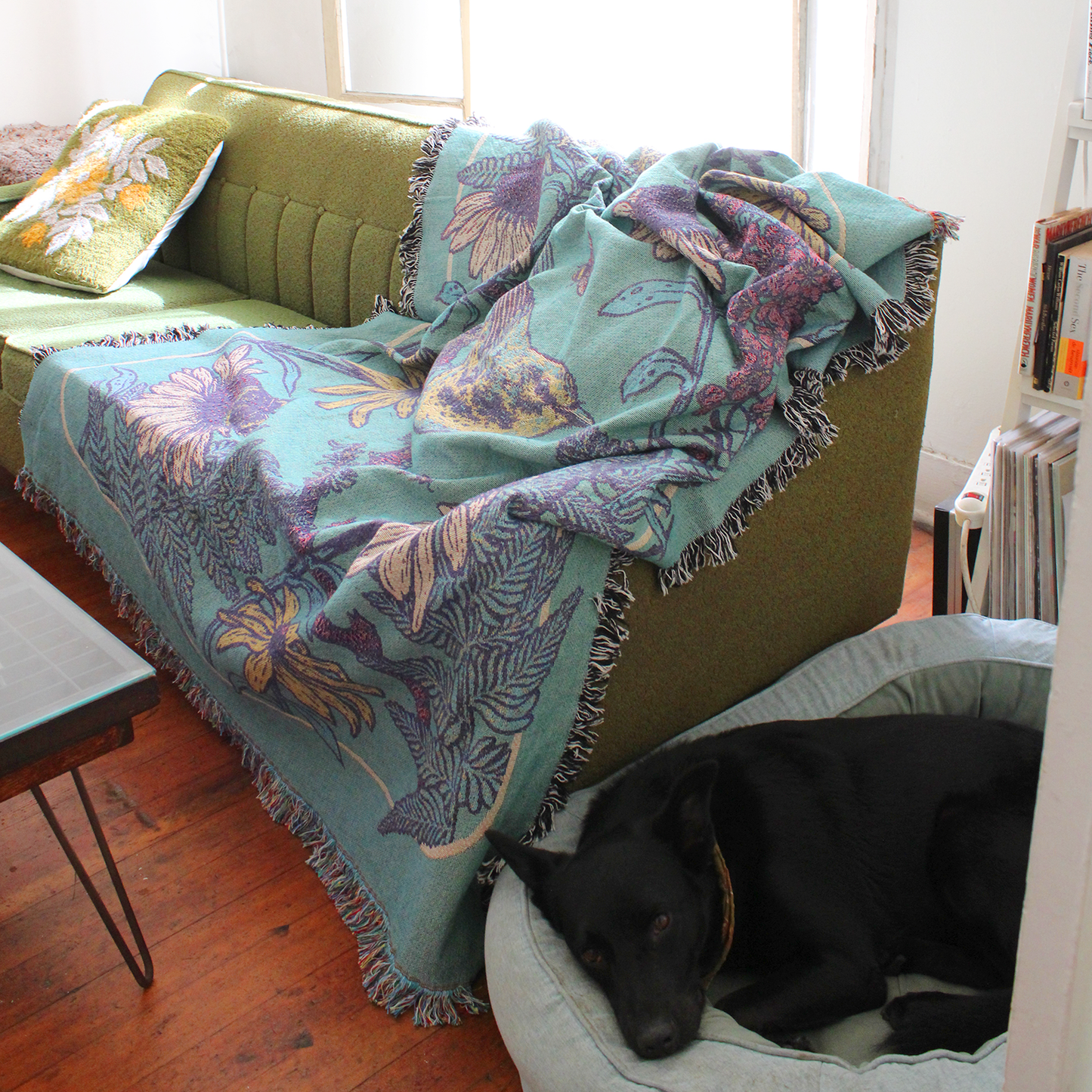 Woven Blanket Tapestry: Prairie