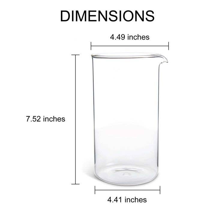 French Press Replacement Carafe | 8-Cup (34oz)