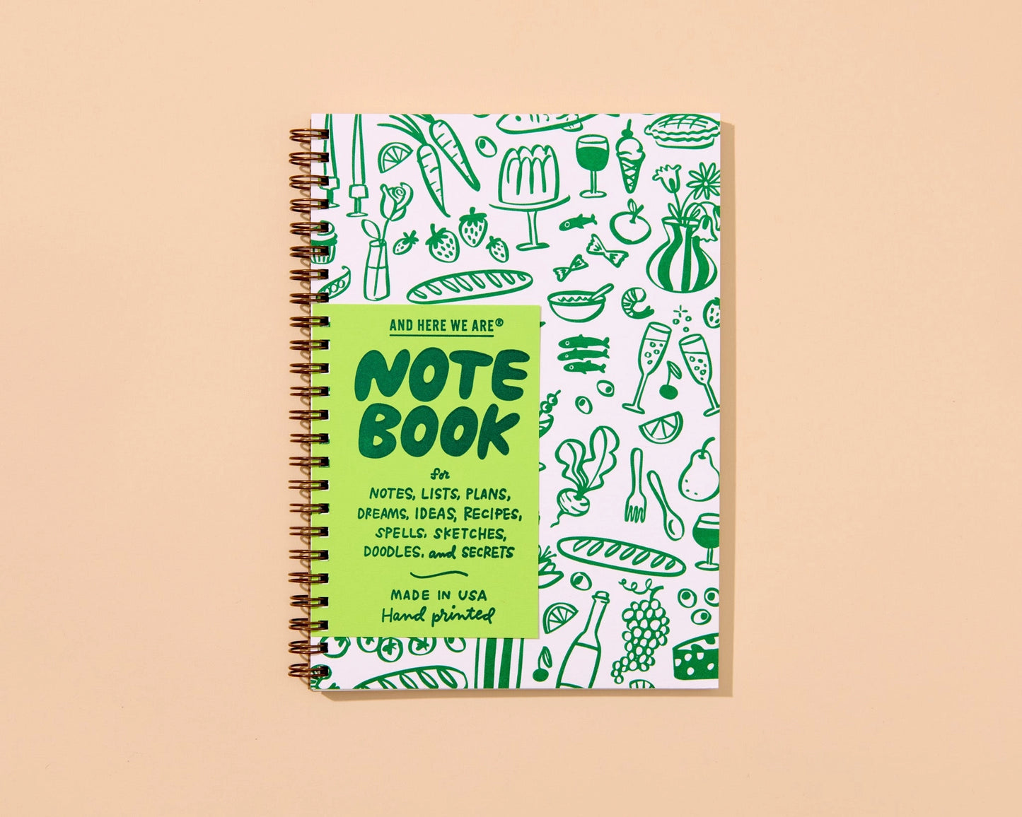 Letterpress A5 Spiral Notebook