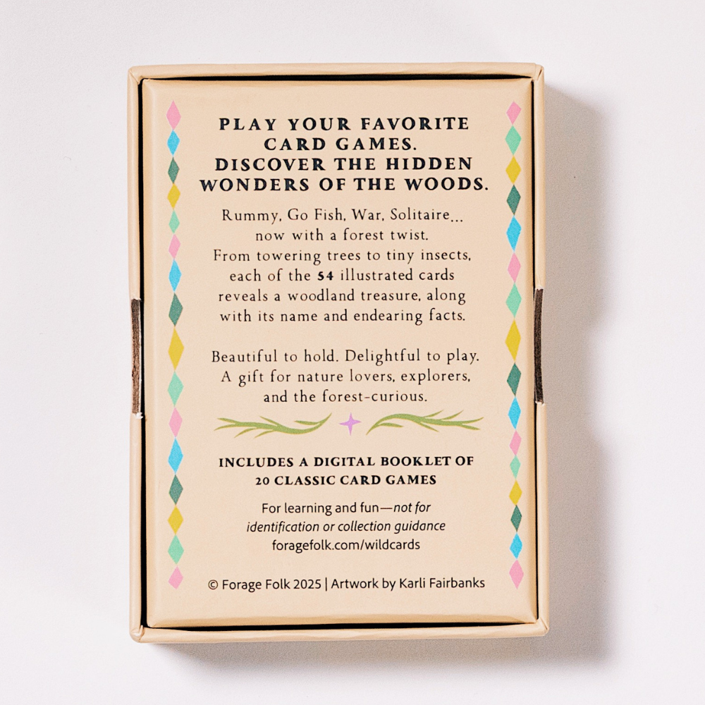 Woodland Treasures Forest Plant Playing Cards by Forage Folk