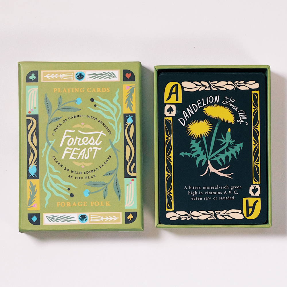 Forest Feast Edible Plant Card Deck by Forage Folk