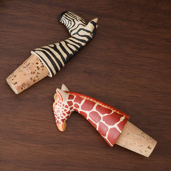 Zebra Bottle Topper