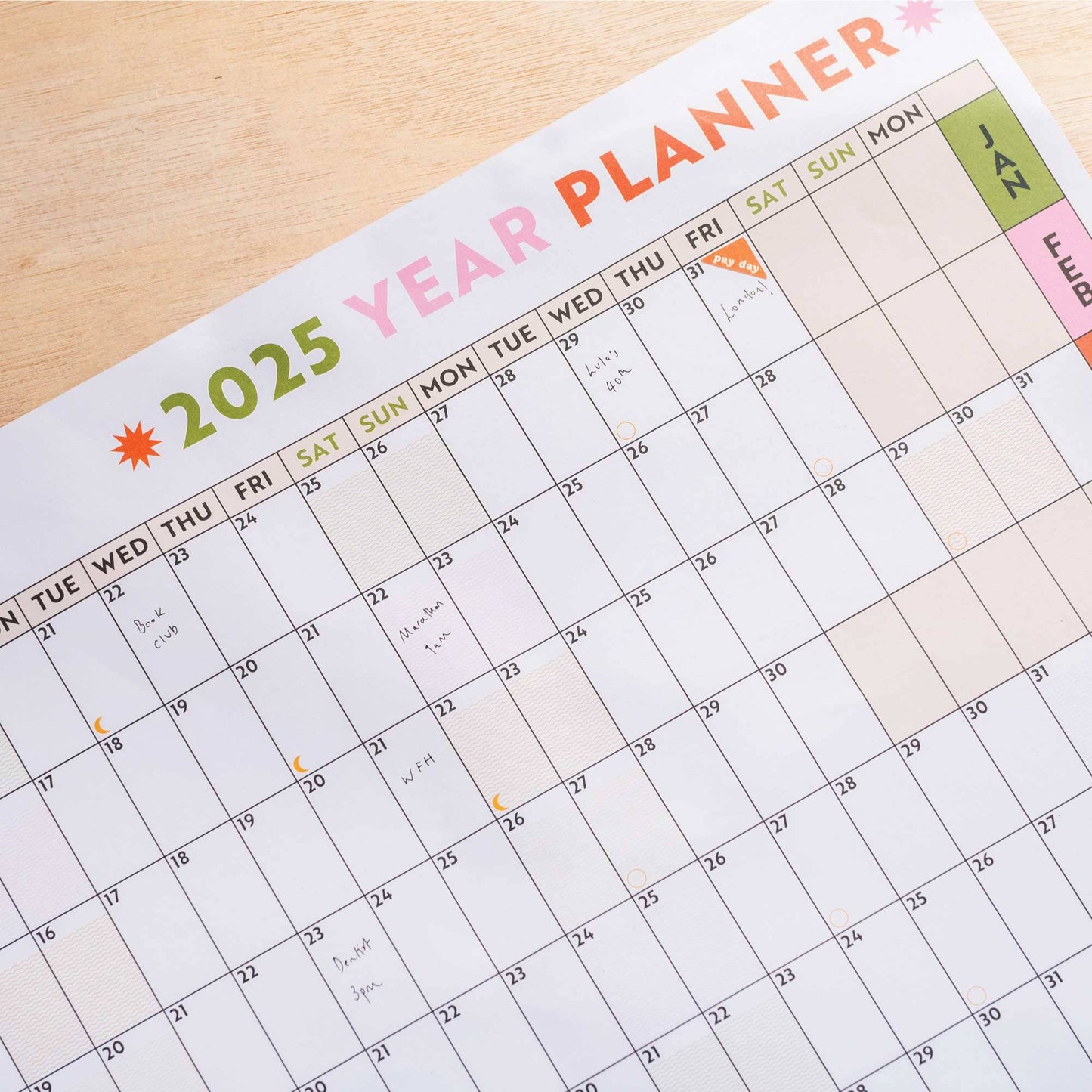 Good Tuesday - 2025 Year Wall Planner