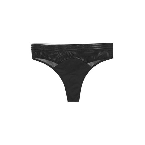 Saalt Mesh Thong: Black