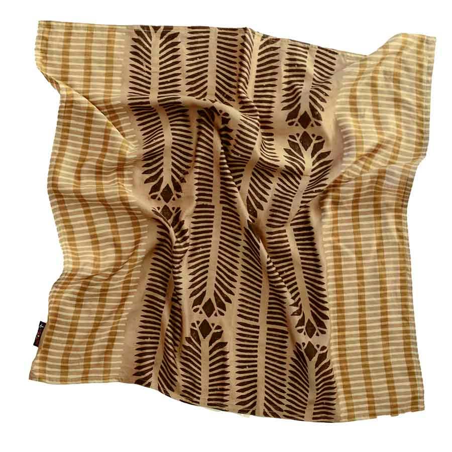 Block Print Head Scarf/Bandana | Geo