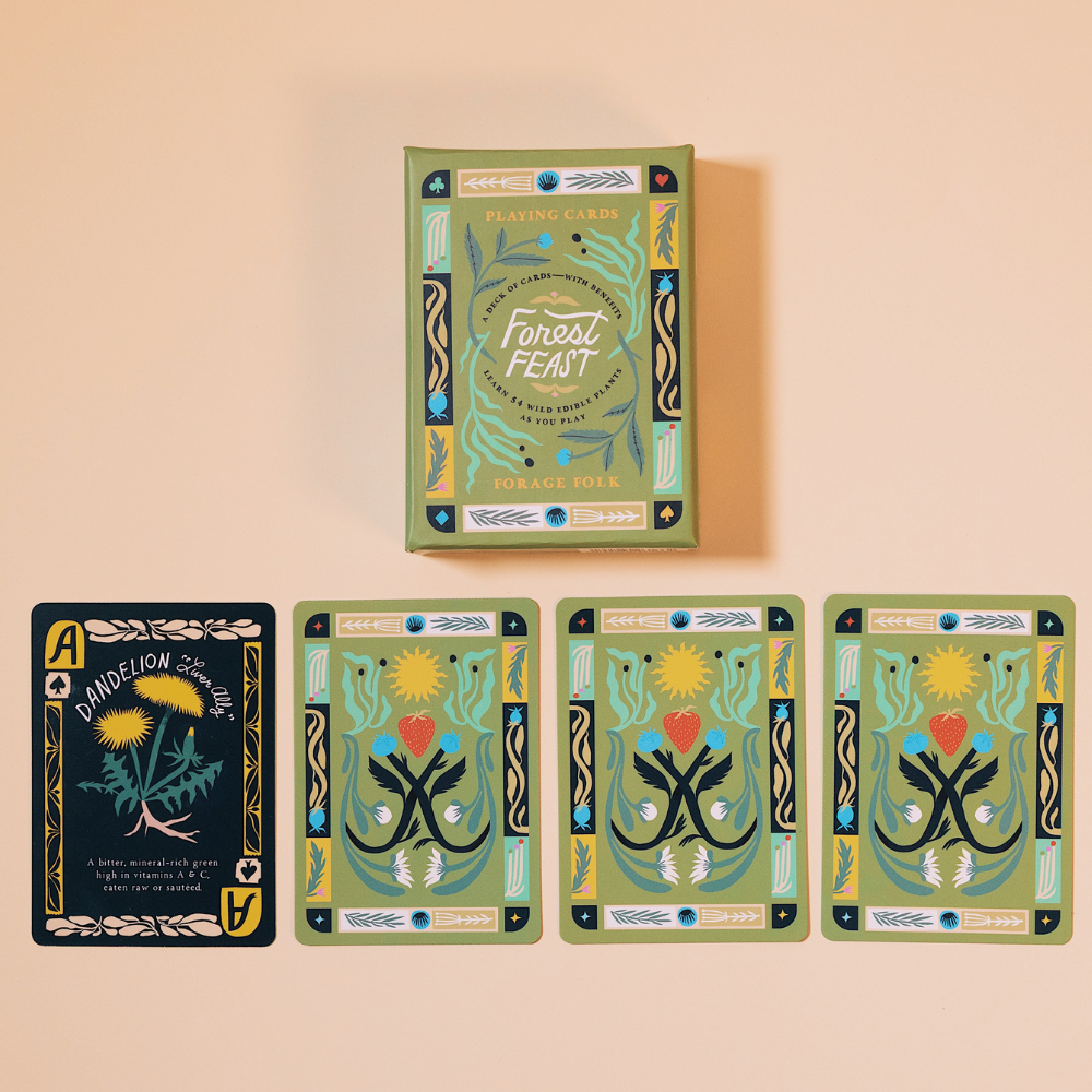 Forest Feast Edible Plant Card Deck by Forage Folk