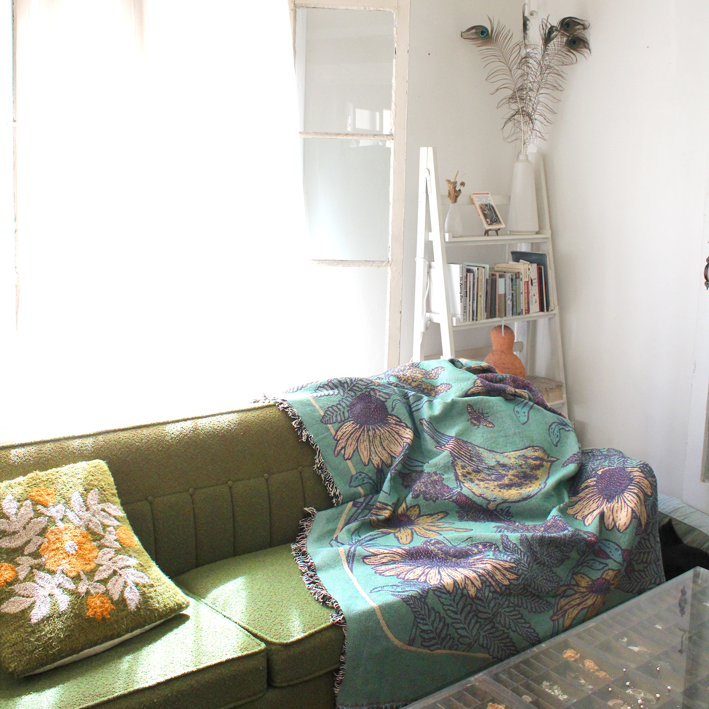 Woven Blanket Tapestry: Prairie