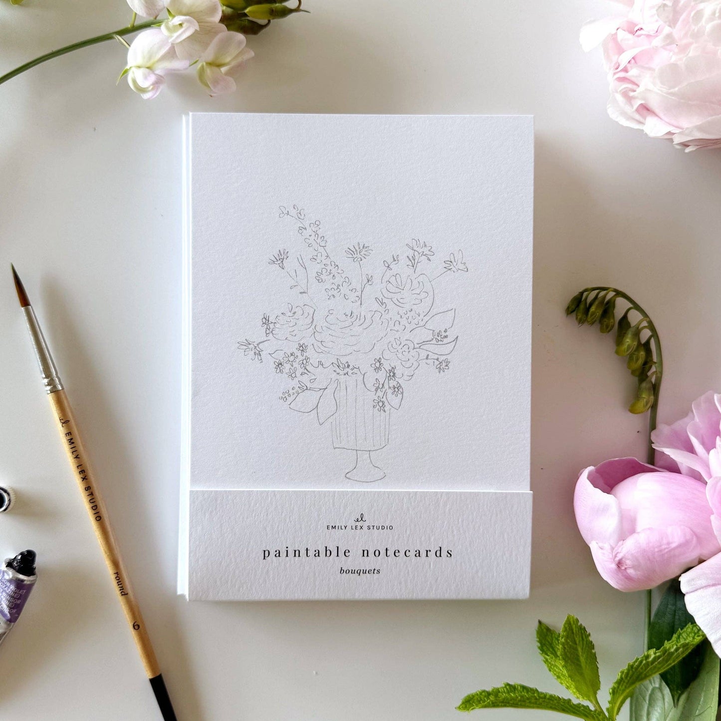 Bouquets Paintable Stationary