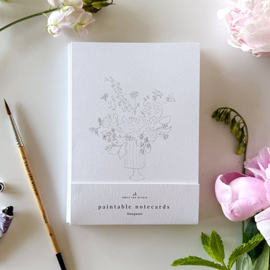Bouquets Paintable Stationary