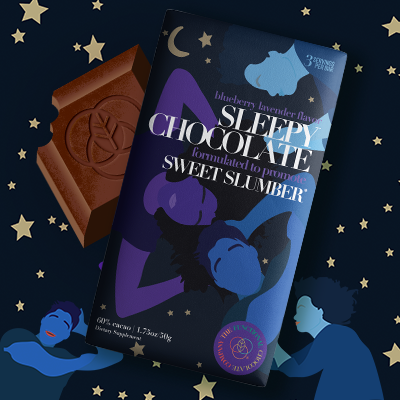 Functional Chocolate | Sleepy Chocolate: Blueberry Lavender