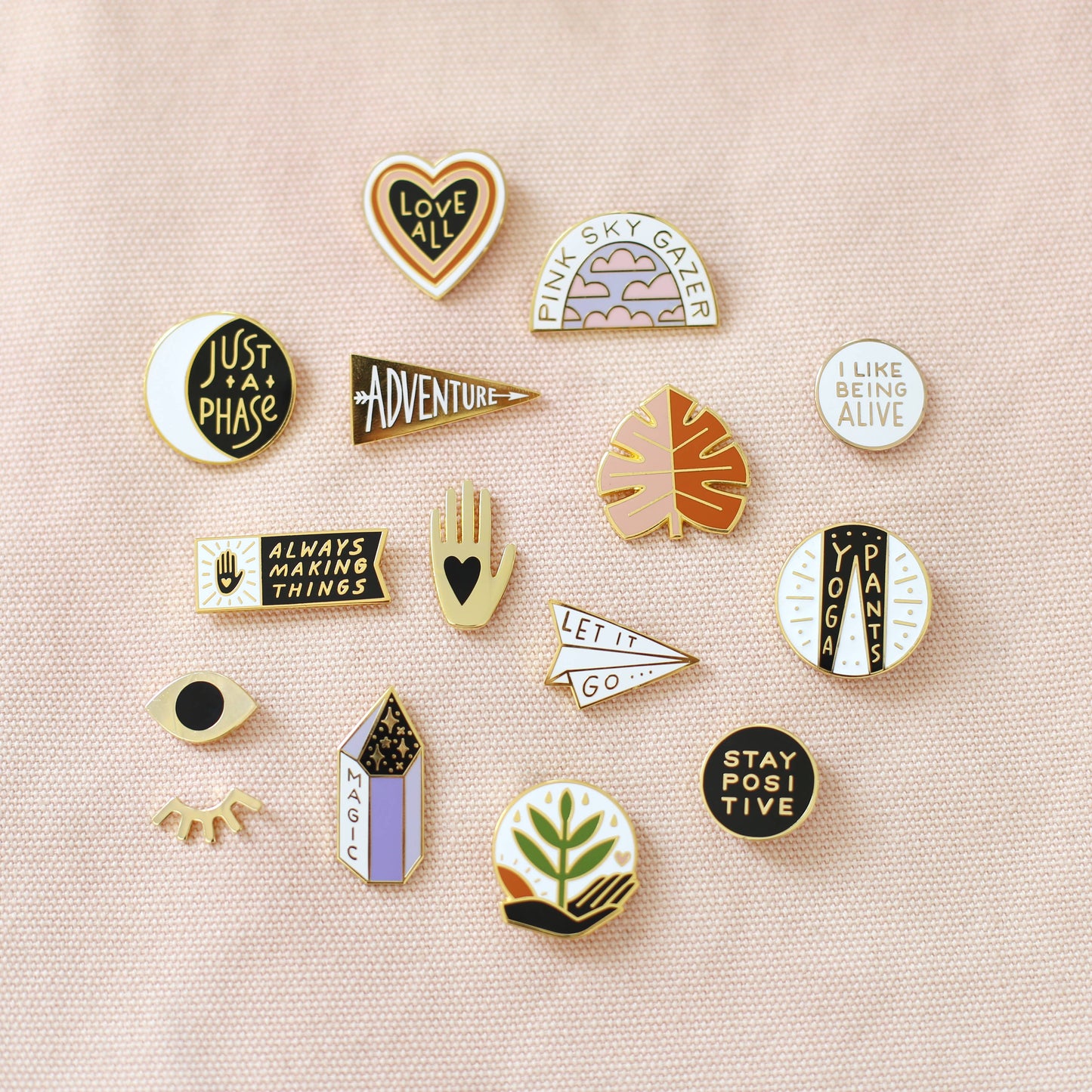 Hand + Heart Enamel Pin