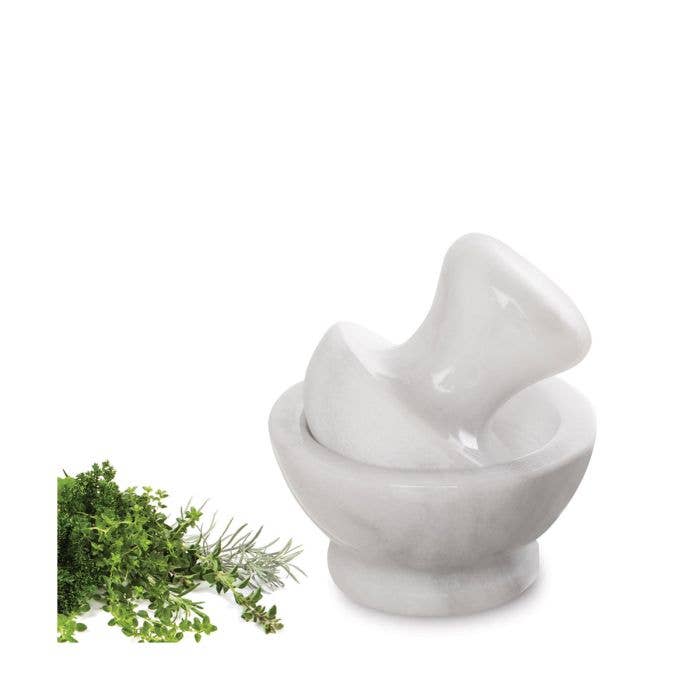 Marble Mushroom Mortar And Pestle Set