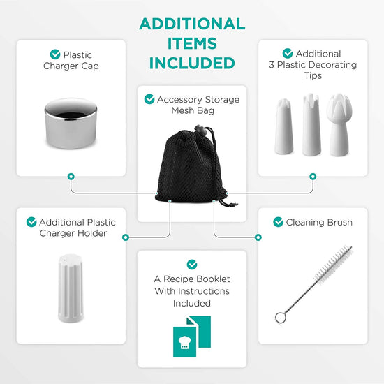 Stainless Steel Whipped Cream Dispenser