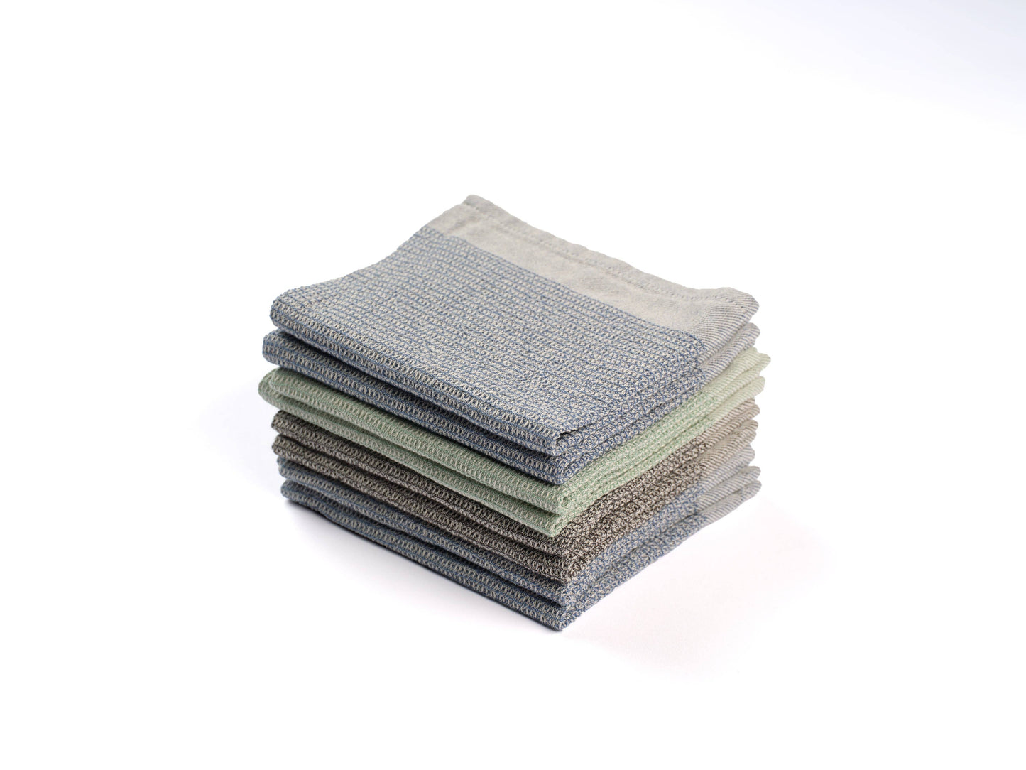 Sage Green Wash Cloths - Set of 8