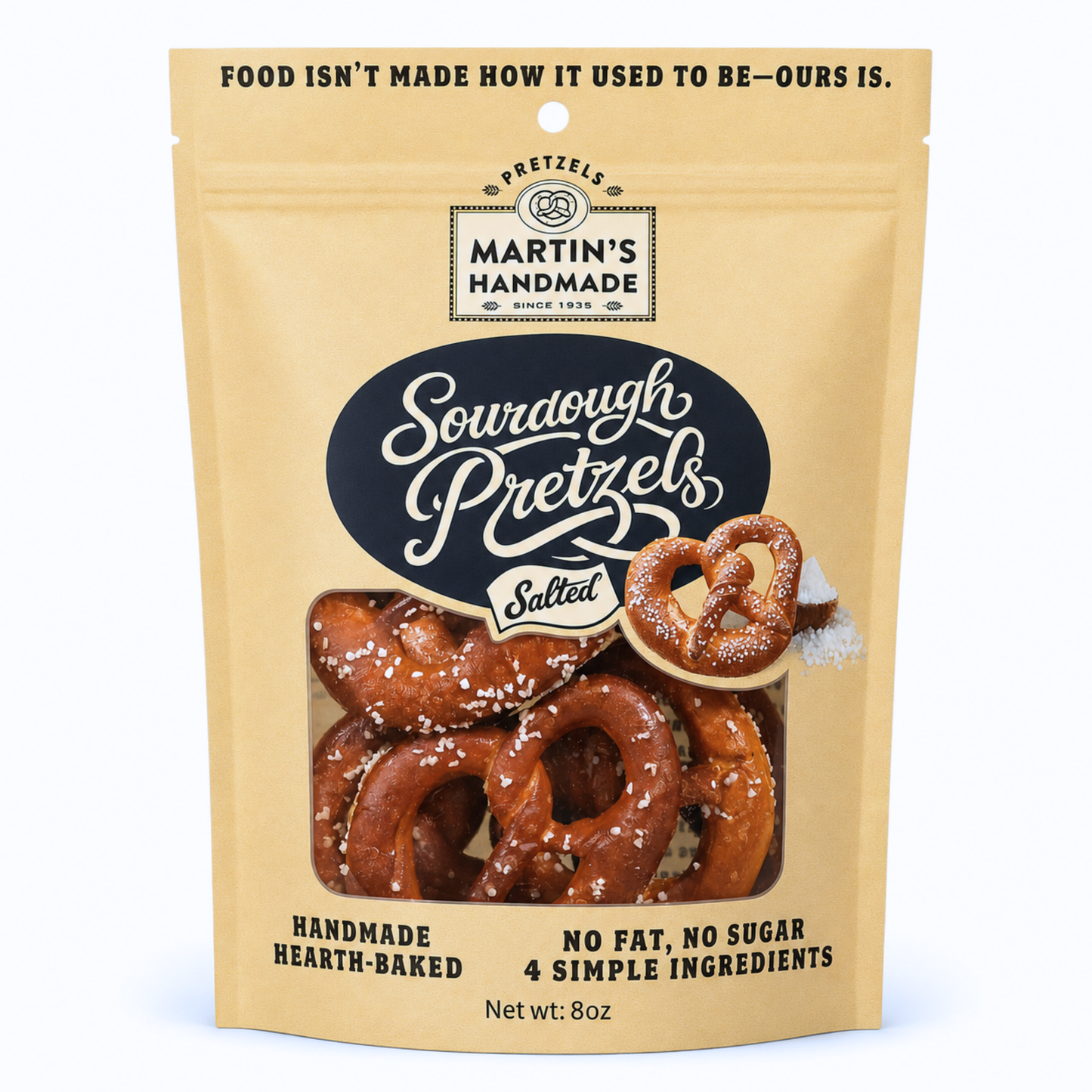 Salted Sourdough Pretzels
